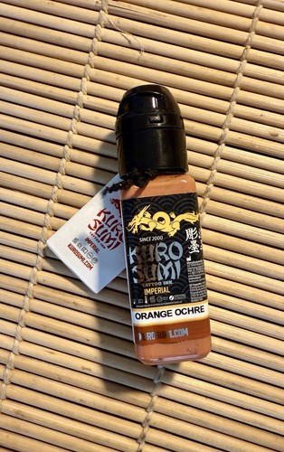 KURO SUMI Imperial Tattoo Ink . NEW. unopened . Orange Ochre 22ml. 0.75 fl. oz - Picture 5 of 5
