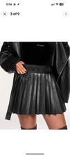 NWT Adidas Ivy Park Faux Leather Skirt S 
