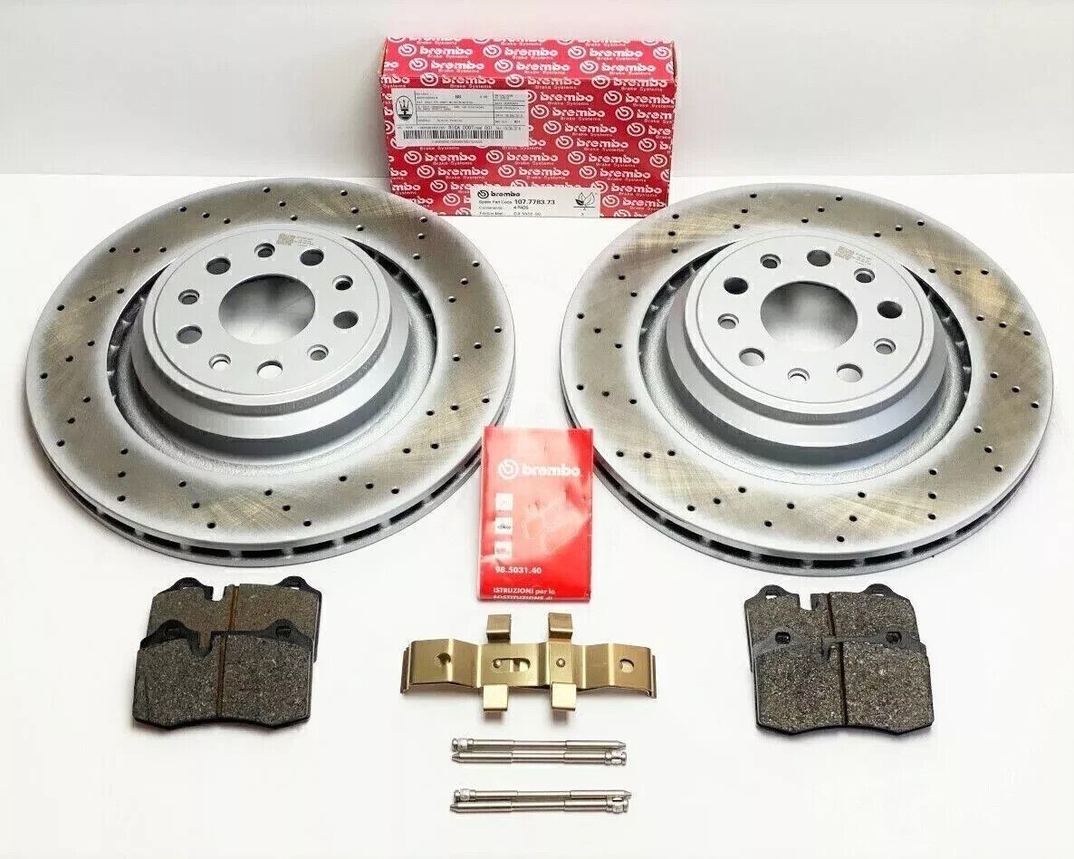 2014 2015 2016 Maserati Ghibli Quattroporte OEM Genuine Rear Brake Rotors & Pads