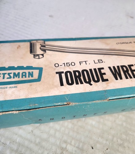 Vintage Sears Craftsman 1/2" Drive Torque Wrench 0-150 FT-LB 944641 Near Mint - Picture 2 of 20