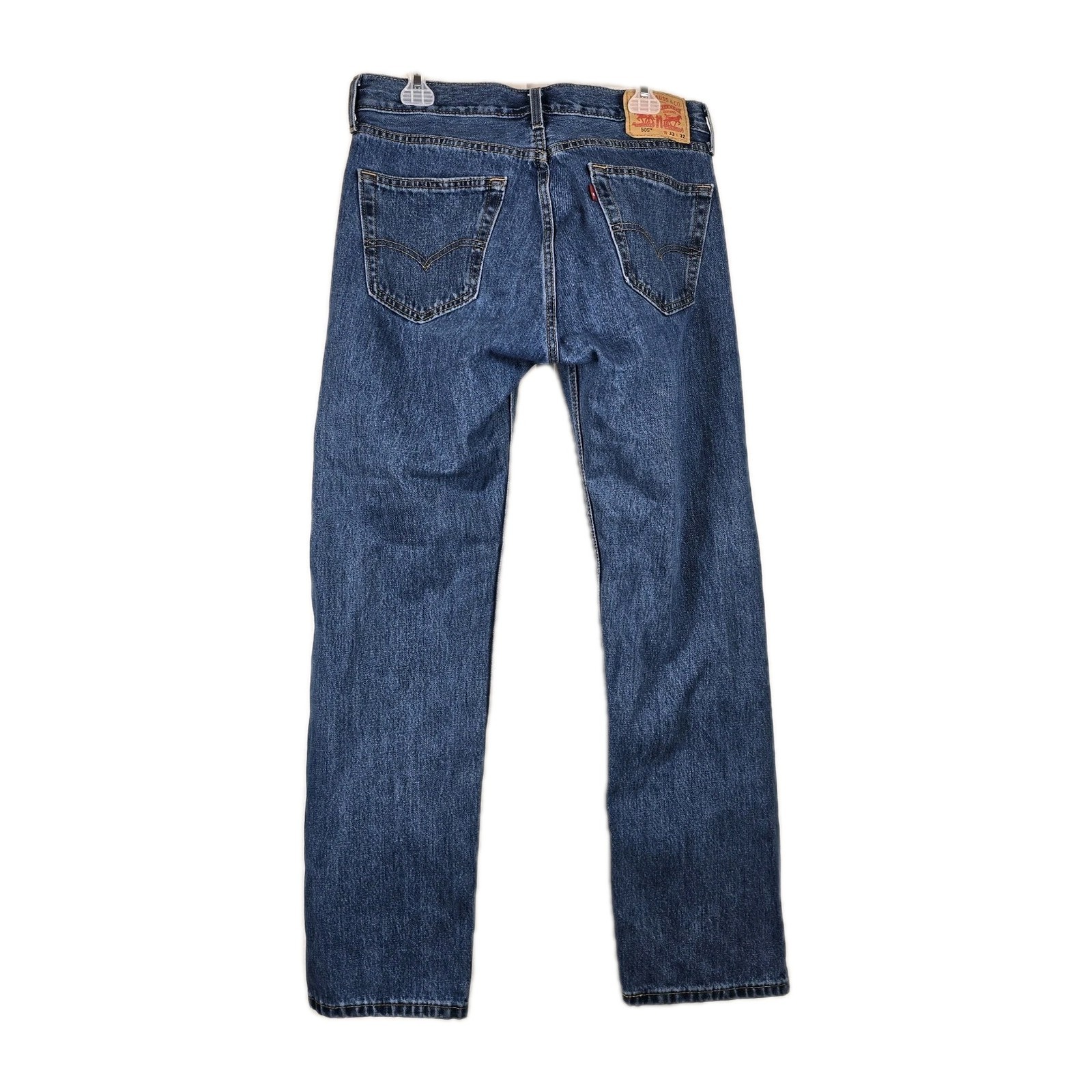 Levi's 505/ Rare "Blank" Tag/ Men's Regular Fit Jeans Straight Leg Sz W33 x L32 image 2