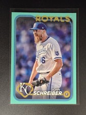 JOHN SCHREIBER TOPPS UPDATE FANATICS AQUA BLUE PARALLEL ROYALS #US60 2024 24