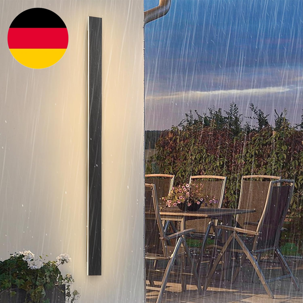 100CM Wandleuchte Aussen Ip65 Wasserdicht Lange Led Wandlamp Schwarz AußEn Lamp-image
