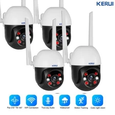 4X Wireless 5MP WiFi Security Camera System TUYA Smart Outdoor Night Vision kits