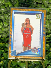2025 Donruss WNBA Kiki Iriafen Rated Rookie Orange Laser 001/199=1 #94 - Mystics