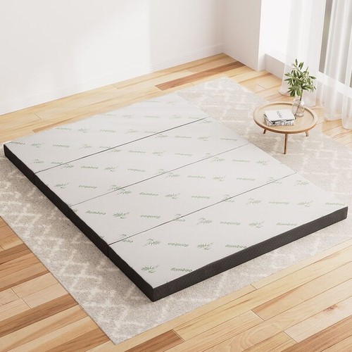 Foldable Mattress Folding Foam Queen Bamboo - Picture 2 of 8