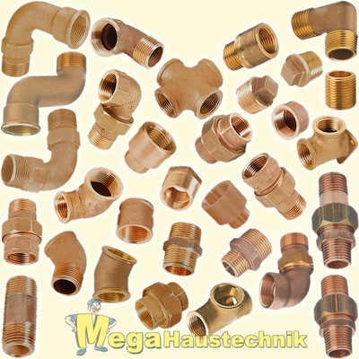 Gewindefitting Schraubfitting Rotguss besser als Messing Fittinge Viega Kupfer
