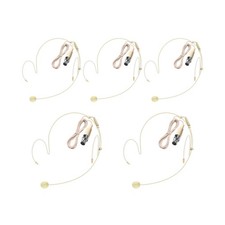 5 Pack Double Earset Headset Microphone Mini XLR Mic 3 Pin TA3F Plug Headworn...