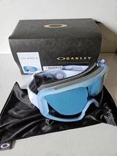 OAKLEY Line Miner M Snow Goggles Prizm STONEWASH/ Sapphire Iridium -New