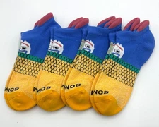 BOMBAS 4 pairs Men's honeycomb Solid Ankle Socks Cushion Size M 8-10.5 everyday