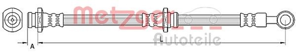 Bremsschlauch Metzger Autoteile 4110669 FüR JM Sportage Hyundai KIA Tucson SUV 2-image