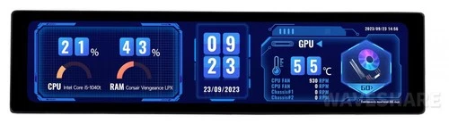 11.9inch IPS Display, 320×1480 Pixel, Toughened Glass Panel, HDMI Interface,