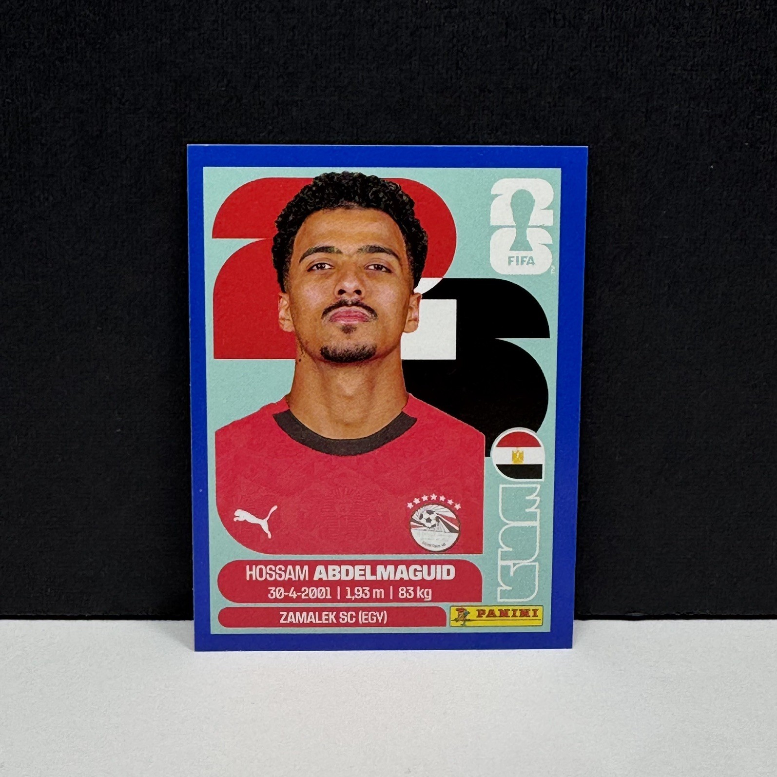 FIFA World Cup 2026 Panini Sticker Hossam Abdelmaguid Blue Border #EGY 8 - Egypt