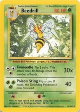 Pokemon - Beedrill #017/102 - Base Set Rare