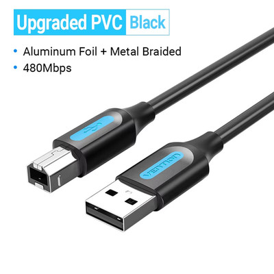 I USB 3.0 Printer Cable Type A to B - Compatible with Printers