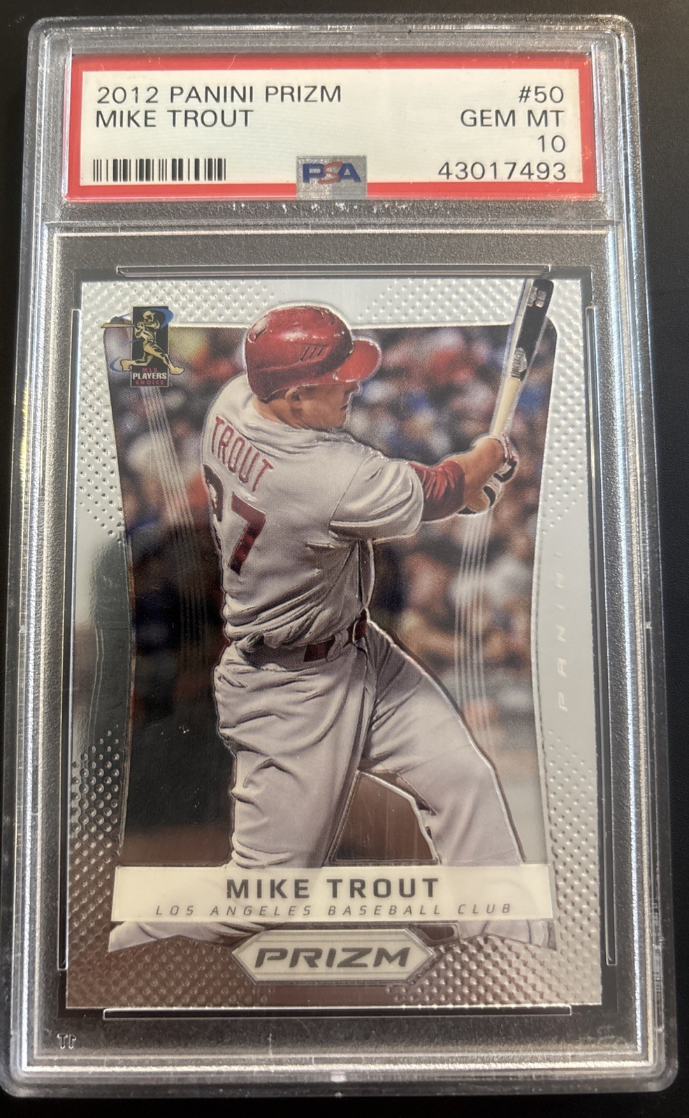 MIKE TROUT 2012 Panini Prizm #50 PSA 10 GEM MT Los Angeles Angels