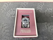 Image of Piccard Black / Stainless Steel Black Dial 45mm Wristwatch SP-5098-33 New!