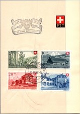 GOLDPATH: Switzerland postal stationery 1948 special cancel CV899_P15