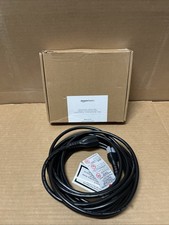 Amazon Basics Extension Cord 20ft 3 Prong Outlet Extender Indoor 13A Black