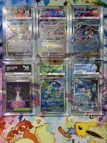 Pokémon TCG Graded Card Slab Bundle Ace 10 x6 slabs all grade 10