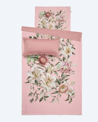 3tlg HSE Armin Morbach Premium Baumwoll Satin W Bettwäsche F 155x220cm rose NEU - Bild 1 von 4