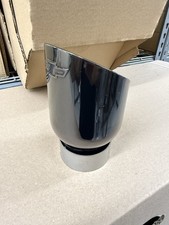 Genuine GM 84513870 Black Chrome Angle Cut Exhaust Tip w/ Bowtie Logo 3.6L 5.3L