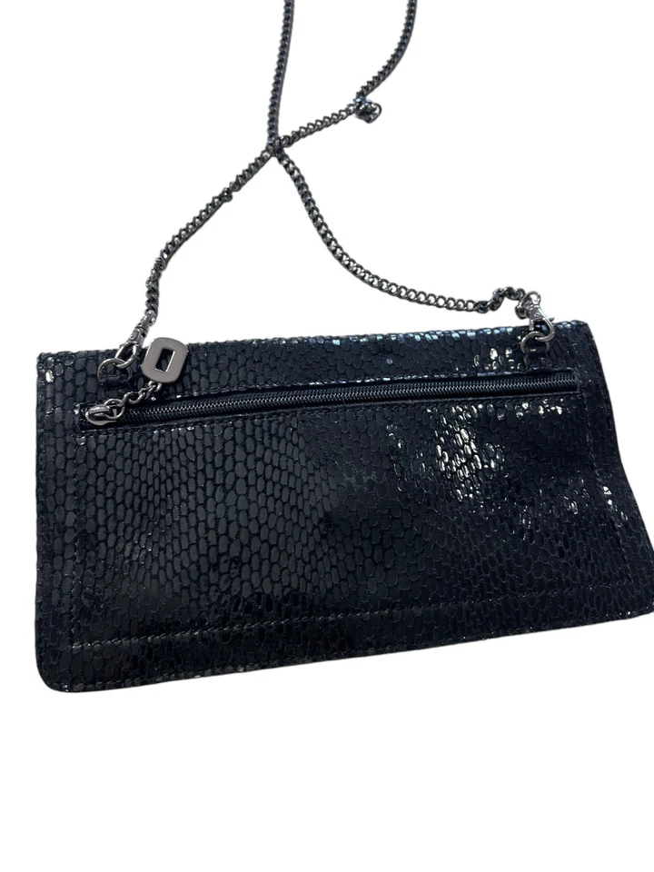 Bolso de mano bandolera Sorial de cuero de serpiente negro nuevo sin etiquetas Foto 4 de 4