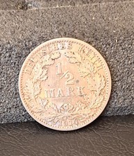 Deutsches Reich 1/2 Mark Münzen 1914 A