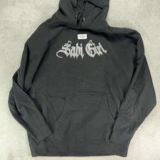 Ayra Starr Sabi Girl Hoodie Pullover Graphic Print Black Sweatshirt 2XL NWOT