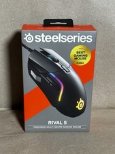SteelSeries Rival 5 Optical Gaming Mouse - Matte Black, Brand New Sealed