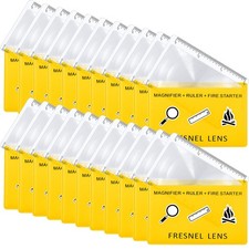 Pocket Magnifying Glass Fresnel Lens Credit Card Size for Reading 50 PCS