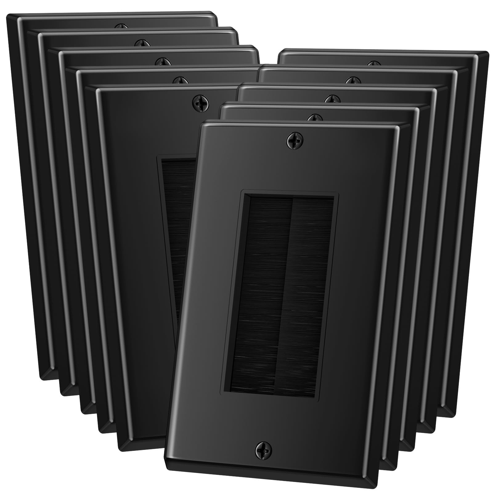 , Single Gang Wall Plate Cable Pass Through For Low V...