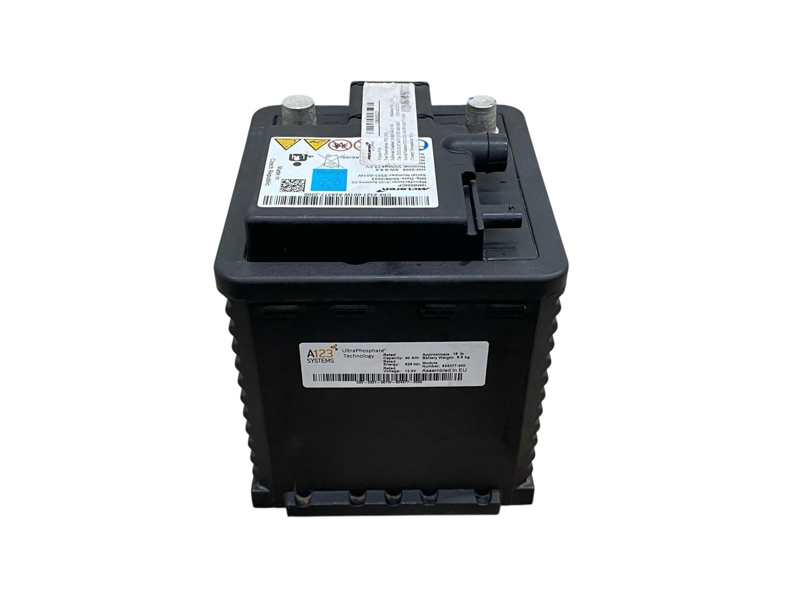 2024 MCLAREN ARTURA 40AHr 528Wh 13.2V BATTERY 16MA184CP 16MB554CP OEM