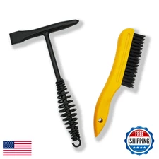 VASTOOLS Welding Chipping Hammer 10.5" Cone Chisel Coil Spring Handle + Wire Bru