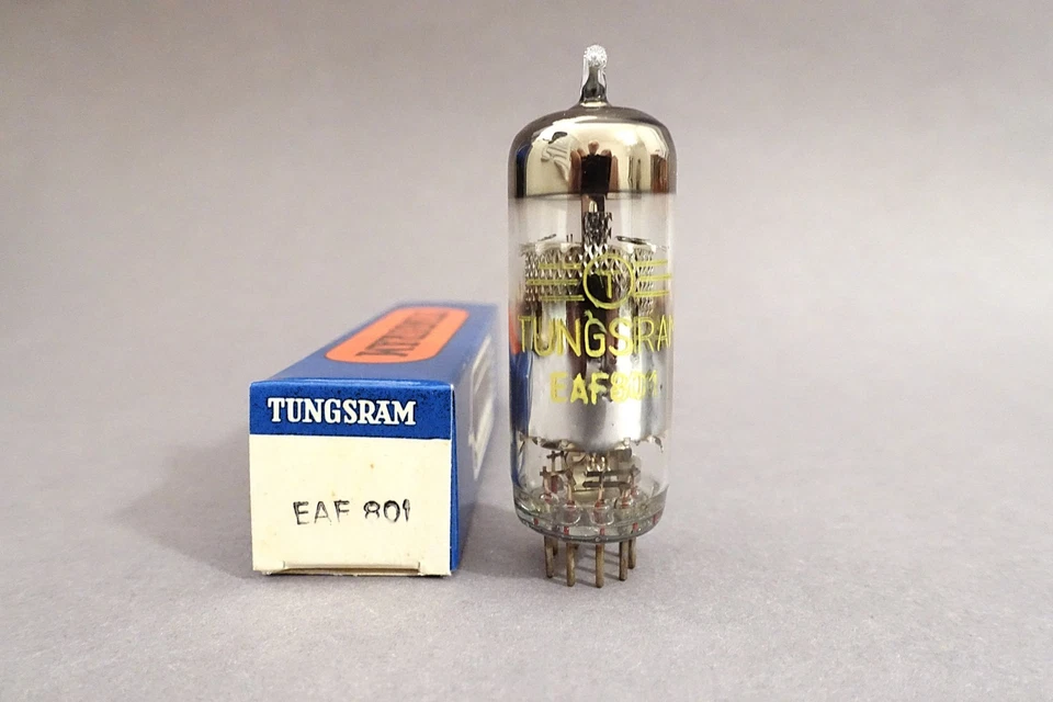 1 x NOS EAF801, TUNGSRAM, OWN BOX, TESTED TUBE - Bild 1 von 1
