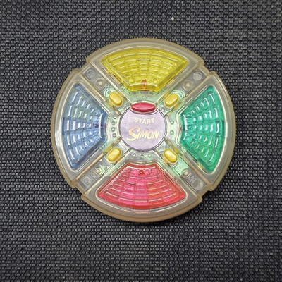 #ad Vintage Clear Mini Hasbro Simon Says 1998 Handheld Electronic Memory Game Tested $4.95