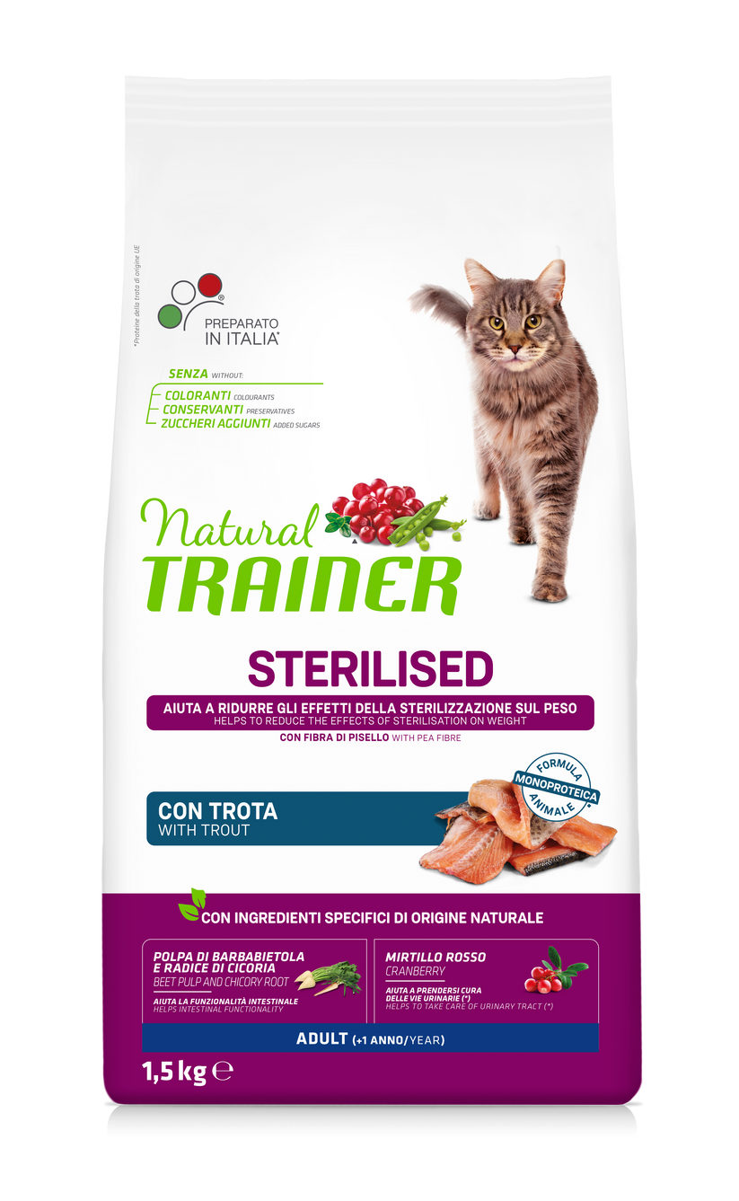 Natural Trainer Cat Sterilised Trota 1,5kg