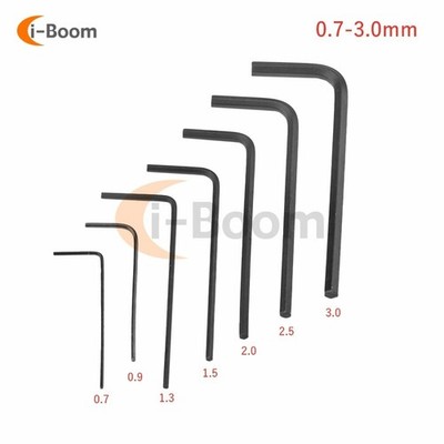7PCS/Set 0.7~3mm Mini Hexagon Key Allen Key Set Alloy Steel Wrench Screwdriver K