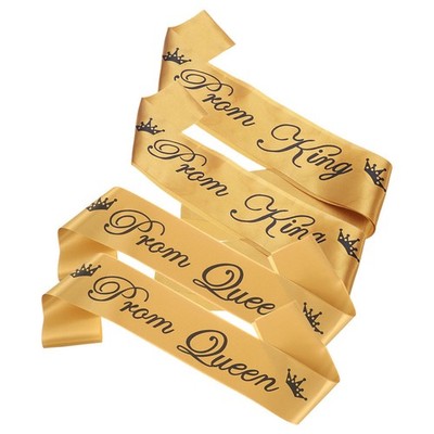 4 Pcs Prom Queen Schärpe Absolventenschärpe Abschlussballdekorationen