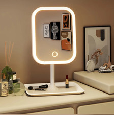 1 Pc Modern Desktop Led Vanity Mirror Touch Control 3 Color Makeup Light