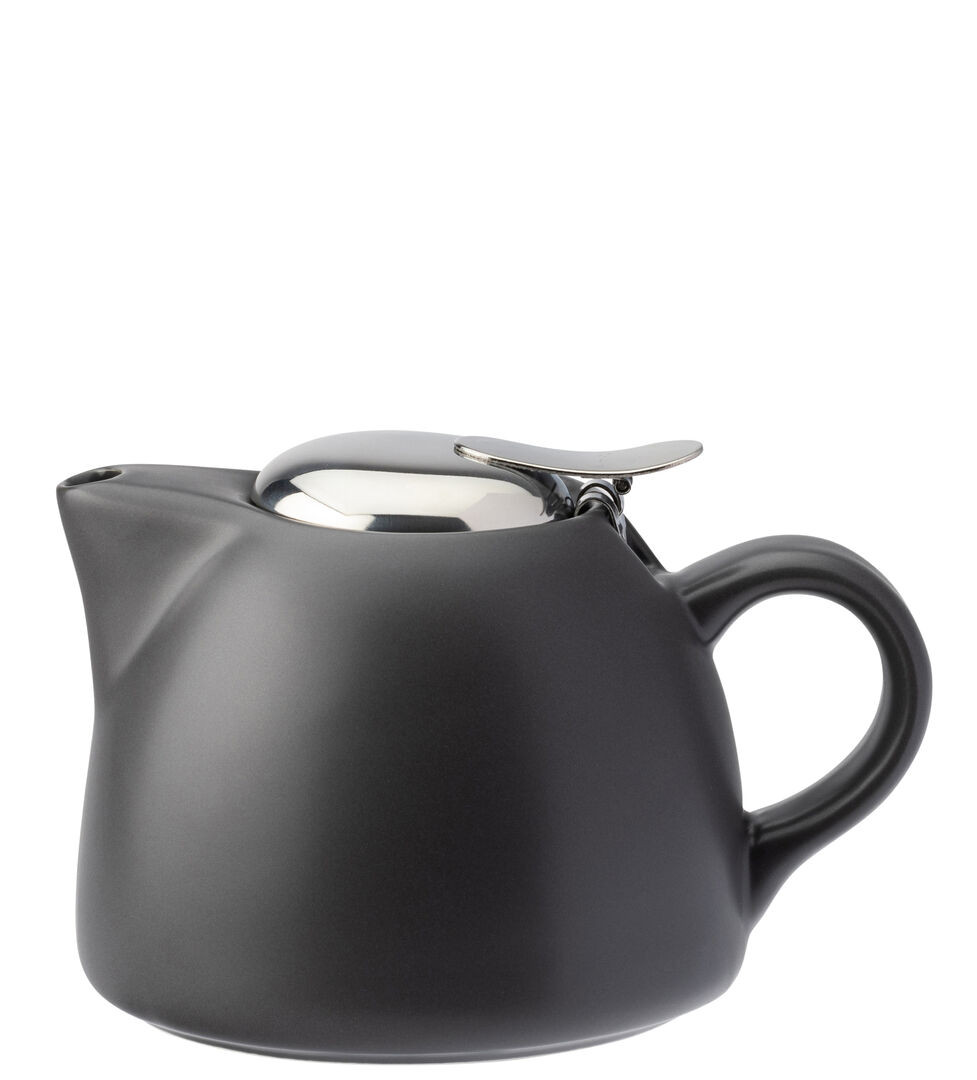 Barista Porcelain Style unique serving Matt Grey Teapot 15oz (45cl)  Box of 6