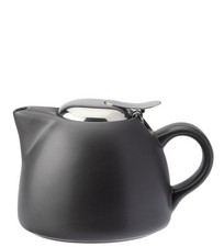 Barista Porcelain Style unique serving Matt Grey Teapot 15oz (45cl)  Box of 6