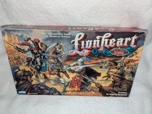 VTG Lionheart Board Game 1997 Parker Brothers Strategy Medieval Factory Sealed