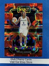 2024 #32 Natasha Howard Panini WNBA Select Concourse Red Ice Prizm Wings