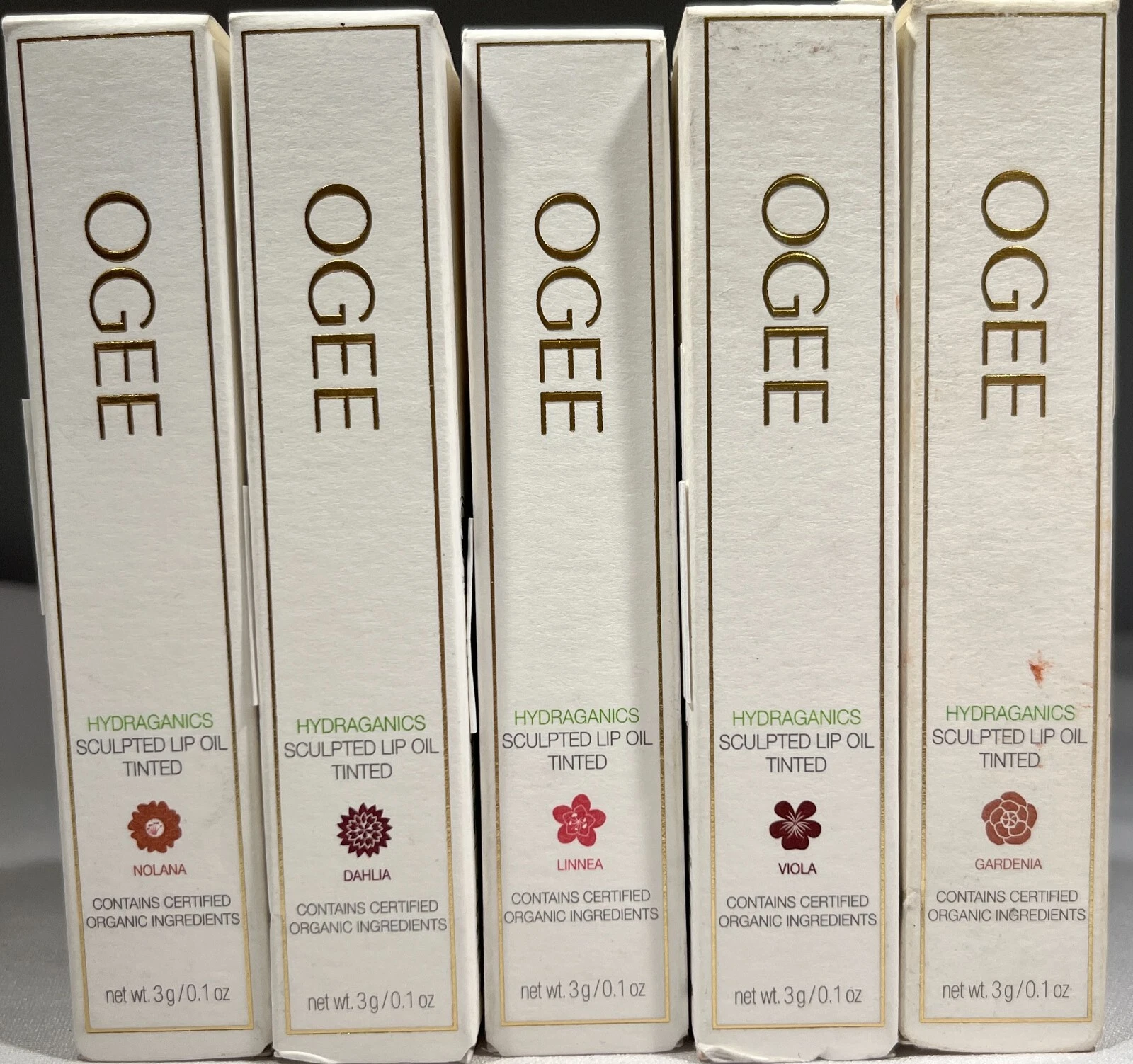 Ogee Hydraganics Sculpted Lip Oil Tinted, 0.1 oz. - CHOOSE SHADE!