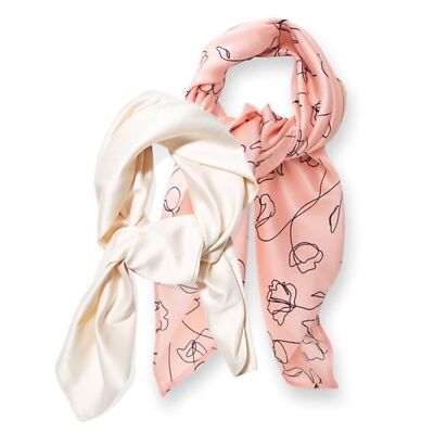 NWT Lark & Ives Live Life in Full Bloom Hair Scarf Set of 2