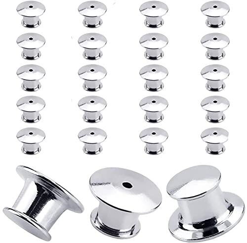 YANGWEN 20 perni di bloccaggio in Metallo Locking Pin Backs Metal Locking (g2T)