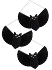 Halloween Party Black Honeycomb Paper Bat Hanging Scary Spooky Fun Decoration