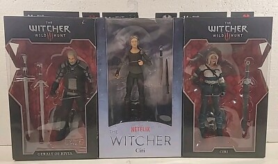The Witcher 3 - Wild Hunt 7 Inch Action Figure Ciri And Geralt McFarlane Toy Set