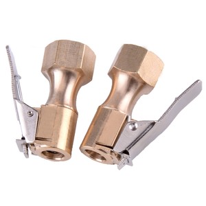 Brass High Quality Clip-On Car Air Chuck Inflator Valve Straight Female 1/4''NPT Brass High Quality Clip-On Car Air Chuck Inflator Valve Straight Female 1/4''NPT